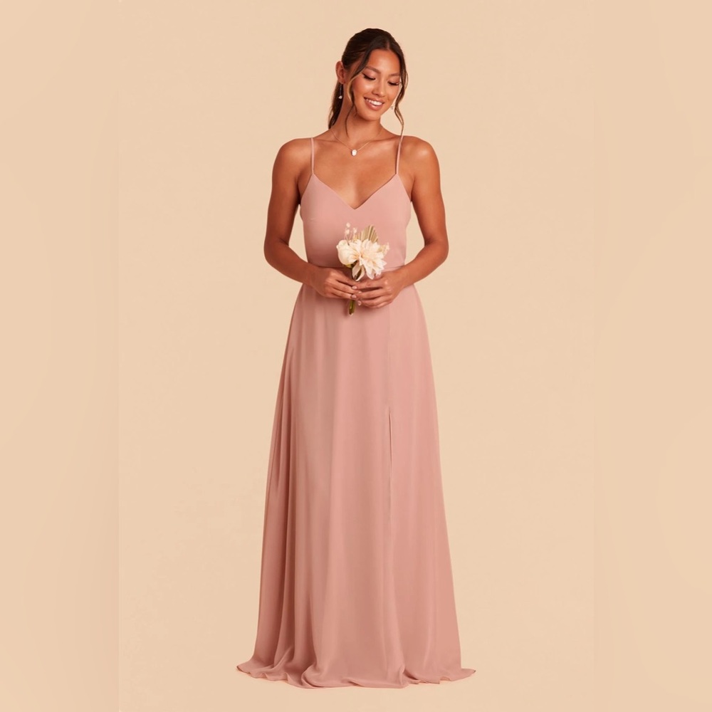 Birdie Grey Adelle dress in chiffon dusty rose size small